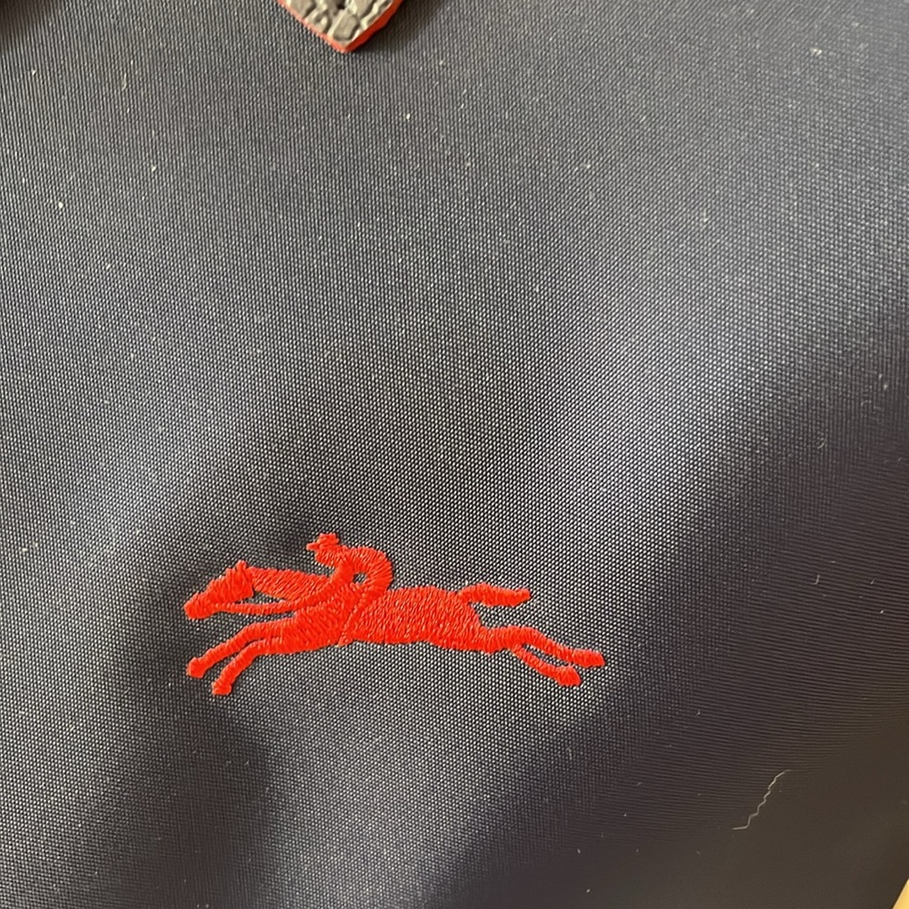 Longchamp Navy Tote with Red Accents - Picture 5 of 11